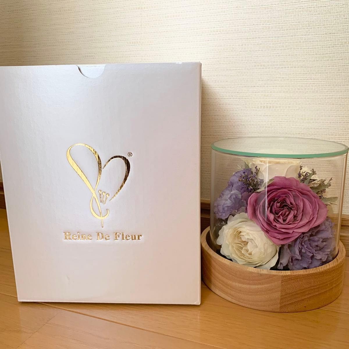 Reine De Fleur レンデフロール プリザーブドフラワー ガラス